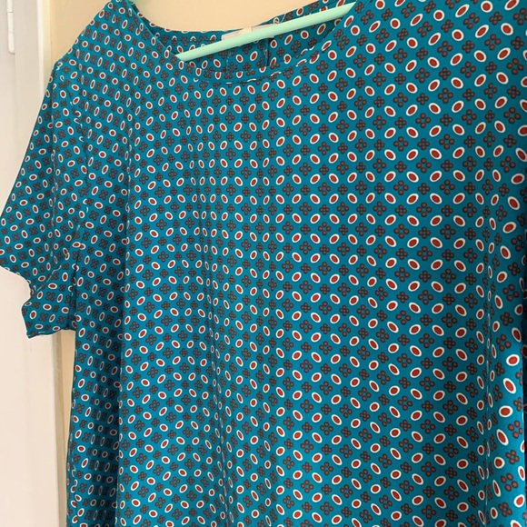Blue patterned tunic top - Picture 2 of 4